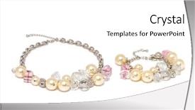  Presentation with winters fashion - Presentation featuring glass beads - fashion bijouterie - necklace background and a  colored foreground