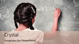  Presentation with doodles - PPT layouts having 123 - education doodles against rear view background and a lemonade colored foreground