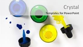  Presentation with green glass - PPT layouts with glass-bottle-with-acrylic-green background and a white colored foreground