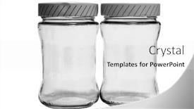  Presentation with bottles - Presentation theme featuring glass bottles background and a white colored foreground