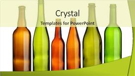  Presentation with green glass - Audience pleasing presentation consisting of glass bottles backdrop and a blonde colored foreground