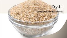  Presentation with women glass ceiling - Amazing slide deck having glass bowl of barley grits backdrop and a lemonade colored foreground