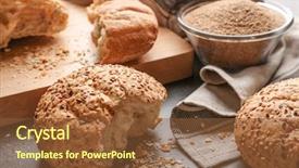  Presentation with broken glass - Cool new theme with glass bowl of bread backdrop and a tawny brown colored foreground