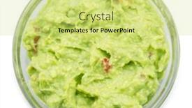  Presentation with bowl - Slides with glass-bowl-of-guacamole background and a  colored foreground