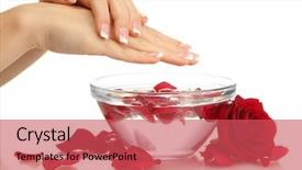  Presentation with water glass - Amazing theme having glass bowl of water backdrop and a red colored foreground