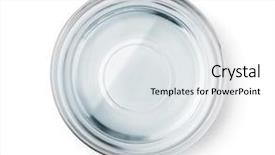  Presentation with clear water - Colorful presentation theme enhanced with glass bowl with clear water backdrop and a white colored foreground