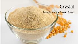  Presentation with grains - Cool new slides with glass bowl with flour backdrop and a lemonade colored foreground
