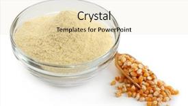  Presentation with grains - Audience pleasing presentation theme consisting of glass bowl with flour backdrop and a lemonade colored foreground