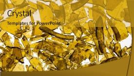  Presentation with broken glass - Colorful theme enhanced with glass broken in many pieces backdrop and a gold colored foreground