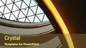  Presentation with glass ceiling - Amazing theme having glass ceiling in a modern backdrop and a tawny brown colored foreground