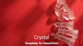  Presentation with chess - Slide deck featuring glass-chess-on-the-red background and a crimson colored foreground