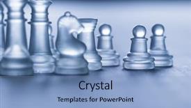  Presentation with chess - Cool new slide set with glass chess backdrop and a light blue colored foreground