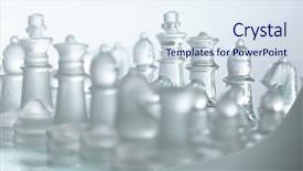  Presentation with chess - Audience pleasing presentation consisting of glass chess backdrop and a sky blue colored foreground