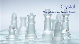  Presentation with chess - Beautiful PPT theme featuring glass chess backdrop and a sky blue colored foreground