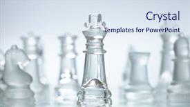  Presentation with chess - Audience pleasing PPT layouts consisting of glass chess backdrop and a sky blue colored foreground