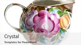  Presentation with white milk - Cool new PPT theme with milk can isolated on white background backdrop and a light gray colored foreground