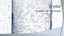  Presentation with water glass - Beautiful PPT theme featuring glass filled with gas backdrop and a sky blue colored foreground