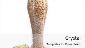  Presentation with seeds - Cool new presentation theme with glass full of barley seeds backdrop and a light gray colored foreground