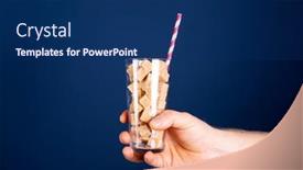  Presentation with sugar cubes - PPT layouts having glass-full-of-sugar-cubes background and a navy blue colored foreground