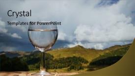  Presentation with clean water - Slide set with glass glass glass with clean background and a light gray colored foreground
