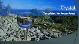  Presentation with clean water - Slide set having glass glass glass with clean background and a cobalt blue colored foreground