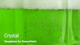  Presentation with saint patrick day - Slide deck featuring closeup saint patrick's day background and a shamrock green colored foreground