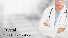  Presentation with digital hospital - Amazing presentation theme having glass half empty - digital composite of doctor backdrop and a light gray colored foreground