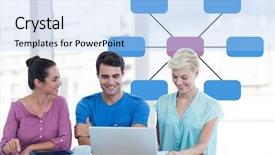  Presentation with soil the mind - Slides consisting of glass half empty - digital composite of group meeting background and a light blue colored foreground