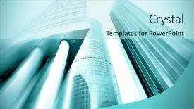  Presentation with architecture futuristic - PPT layouts featuring  background and a  colored foreground