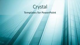  Presentation with architecture glass - Audience pleasing slides consisting of glass high rise building backdrop and a cool aqua colored foreground