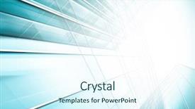  Presentation with tech city - Slides featuring glass high rise building background and a sky blue colored foreground