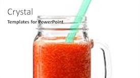  Presentation with smoothie - Audience pleasing slide deck consisting of bell pepper - glass jar of fresh delicious backdrop and a white colored foreground