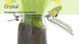  Presentation with soil - Beautiful PPT layouts featuring empty chain swing in playground at fall backdrop and a coral colored foreground