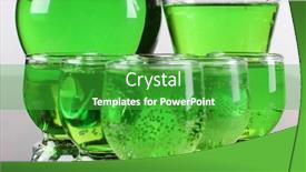  Presentation with green glass - Audience pleasing theme consisting of glass-jars-with-green-cocktails backdrop and a shamrock green colored foreground