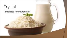  Presentation with white milk - Audience pleasing slide set consisting of glass-jug-of-milk backdrop and a white colored foreground