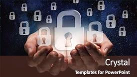  Presentation with glass - Cool new presentation with glass lock symbols mixed media backdrop and a tawny brown colored foreground