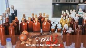  Presentation with recipe - Colorful PPT layouts enhanced with glass made of scorpion backdrop and a tawny brown colored foreground