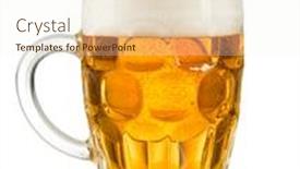  Presentation with fume - Colorful slide set enhanced with glass-of-beer-with-fume backdrop and a cream colored foreground