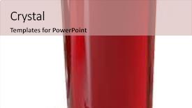  Presentation with blackcurrant - Presentation theme featuring glass of fresh blackcurrant juice background and a coral colored foreground