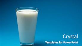  Presentation with milk - Beautiful PPT layouts featuring glass-of-fresh-milk-isolated backdrop and a teal colored foreground
