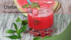  Presentation with juice - Presentation design enhanced with  background and a  colored foreground
