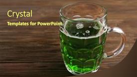  Presentation with green glass - 