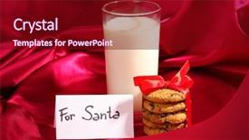  Presentation with milk - Amazing slide deck having glass of milk and cookies backdrop and a  colored foreground