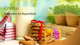  Presentation with ribbon green - 