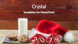  Presentation with milk bottle and milk glass - Amazing theme having glass of milk for santa backdrop and a tawny brown colored foreground