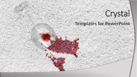  Presentation with red carpet - Slides with glass of red wine spilled background and a light gray colored foreground