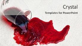  Presentation with red carpet - Slides enhanced with glass of red wine was background and a white colored foreground