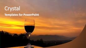  Presentation with wine tourism - PPT theme featuring himalayan mountain range in nepal background and a coral colored foreground