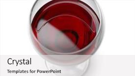  Presentation with wine - Cool new PPT layouts with glass of red wine backdrop and a white colored foreground