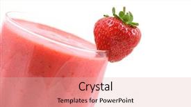  Presentation with smoothie strawberry and blueberries - Cool new presentation with glass of strawberry smoothie isolated backdrop and a  colored foreground